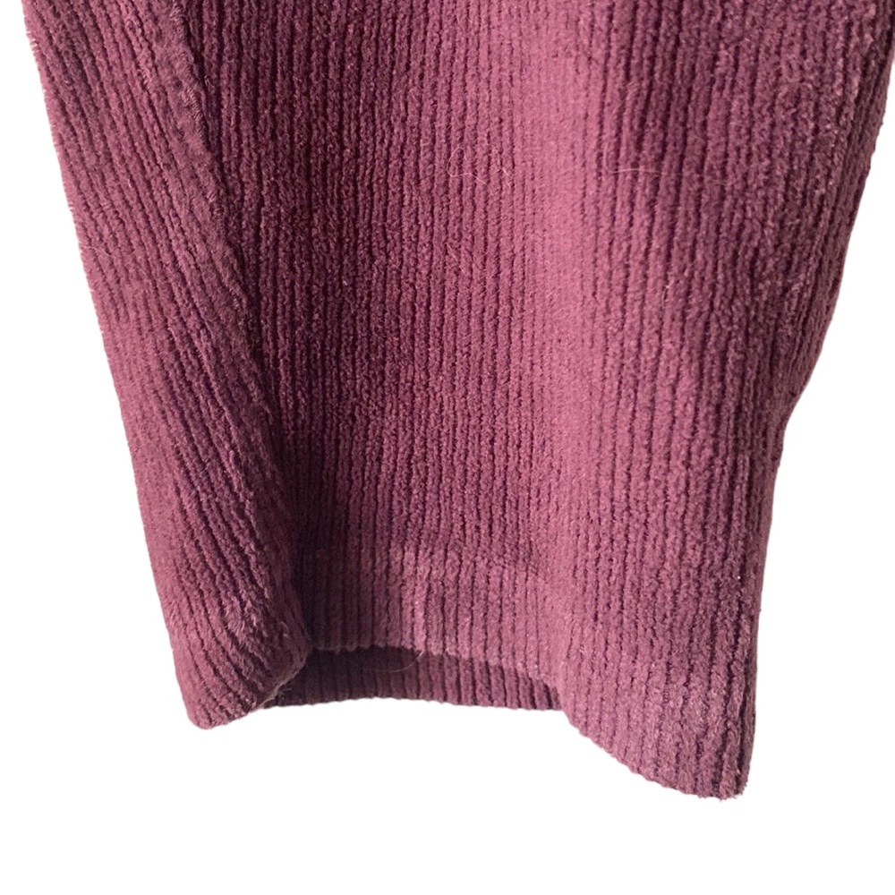 LANDS’ END Burgundy Corduroy Leggings, Size MP. - Picture 8 of 13